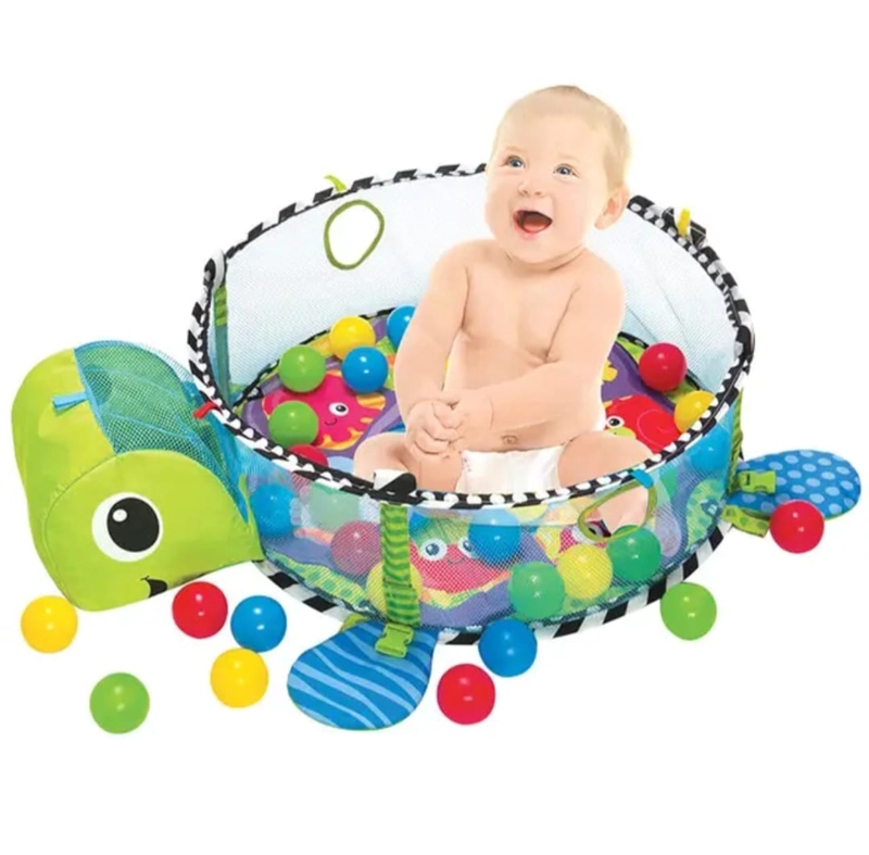 GIMNASIO PARA BEBE S 3 EN 1 CON PELOTAS COLGADERO TORTUGA - 3