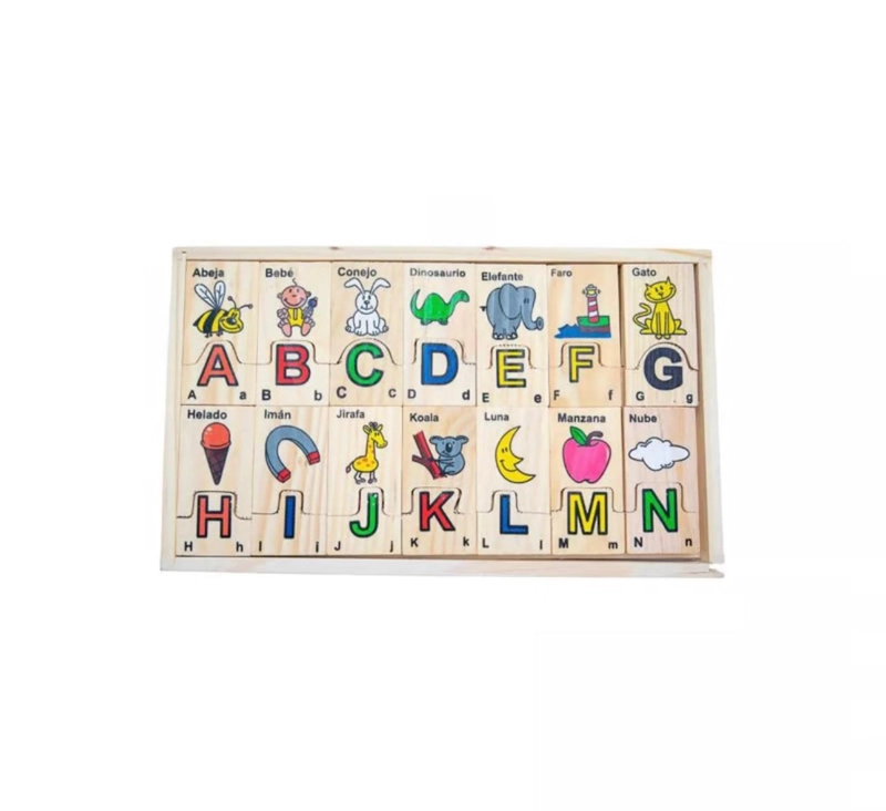 TABLA DE ENCAJE LETRAS - ABECEDARIO APRENDIZAJE PARA NIÑOS - 1