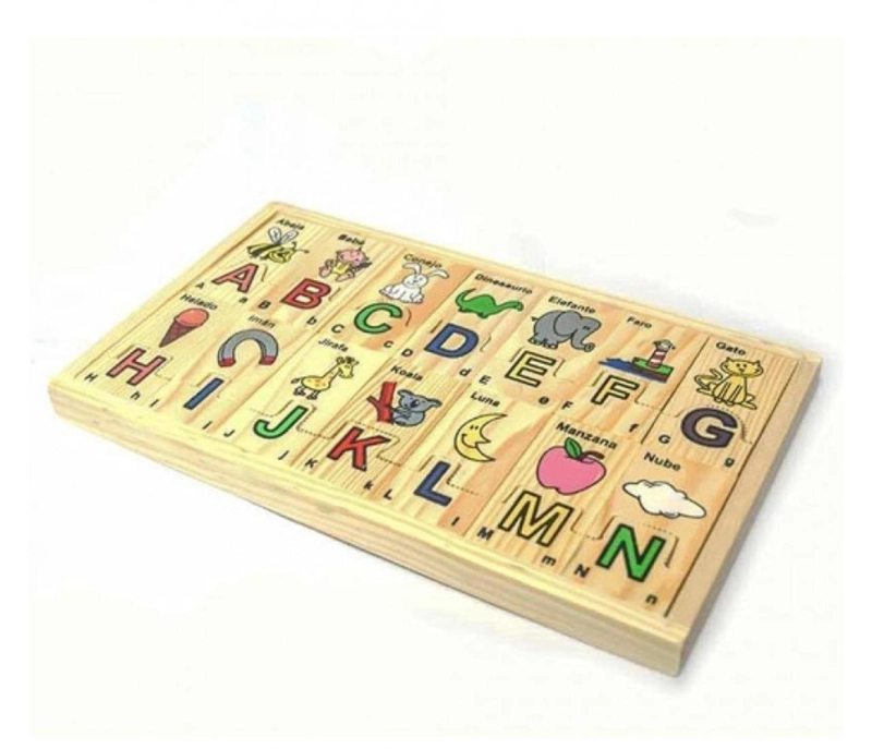 TABLA DE ENCAJE LETRAS - ABECEDARIO APRENDIZAJE PARA NIÑOS - 2
