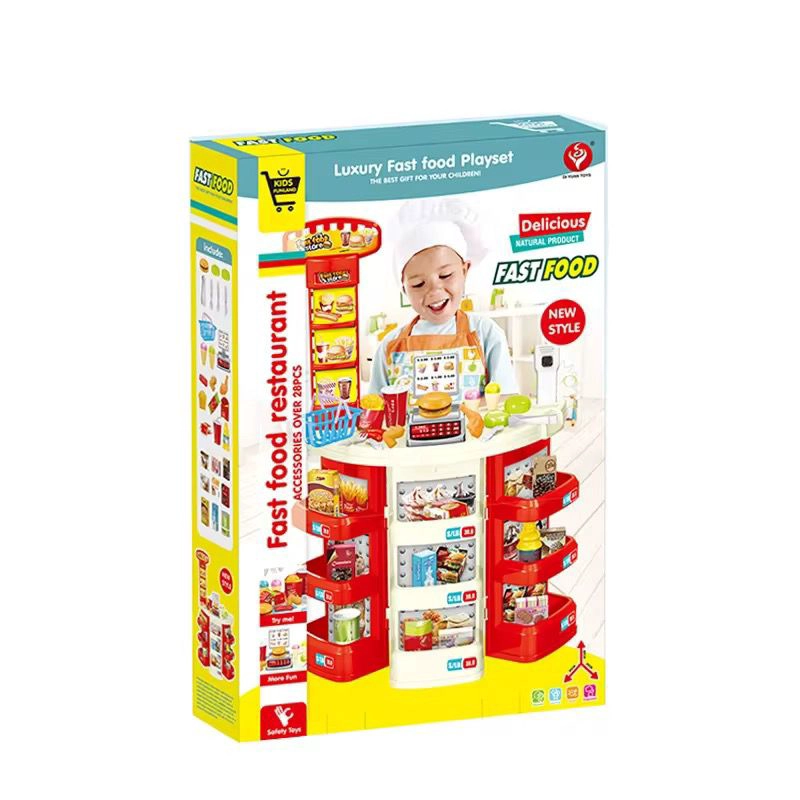 SET JUGUETE JUEGO DE ROL RESTAURANT ALIMENTOS - NIÑOS - 1