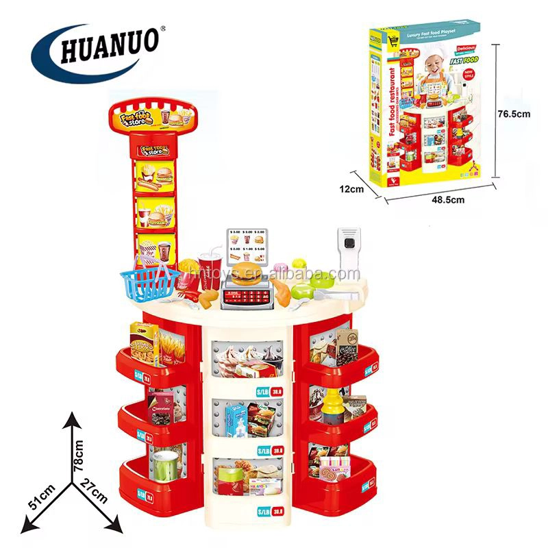SET JUGUETE JUEGO DE ROL RESTAURANT ALIMENTOS - NIÑOS - 4