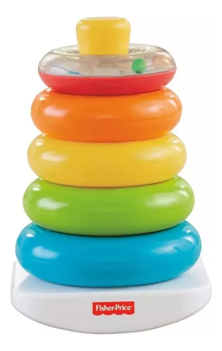 PIRAMIDE FISHER PRICE DE ARGOLLAS AROS JUGUETE - 1