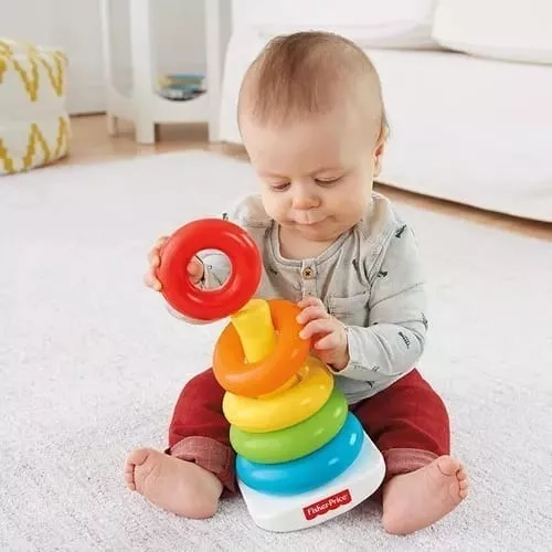 PIRAMIDE FISHER PRICE DE ARGOLLAS AROS JUGUETE - 3