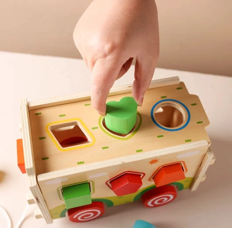 JUEGO DE ENCAJE ARMABLE AUTOBUS MADERA NIÑOS - 3