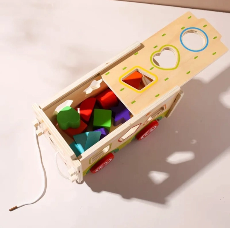 JUEGO DE ENCAJE ARMABLE AUTOBUS MADERA NIÑOS - 5