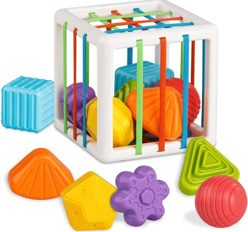JUEGO DIDACTICO CUBO SENSORIAL BEBE  ESTIMULACION TEMPRANA - 2