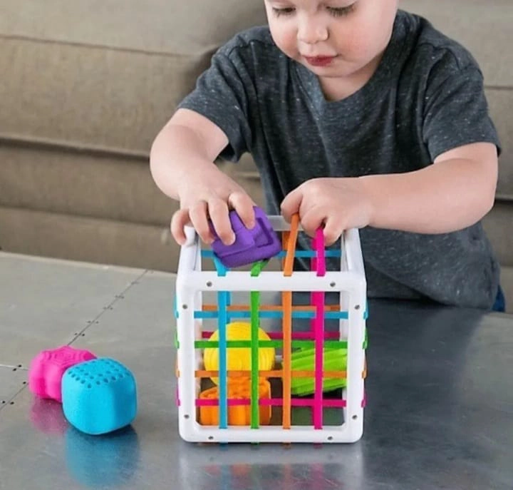 JUEGO DIDACTICO CUBO SENSORIAL BEBE  ESTIMULACION TEMPRANA - 3
