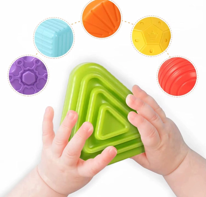 JUEGO DIDACTICO CUBO SENSORIAL BEBE  ESTIMULACION TEMPRANA - 5