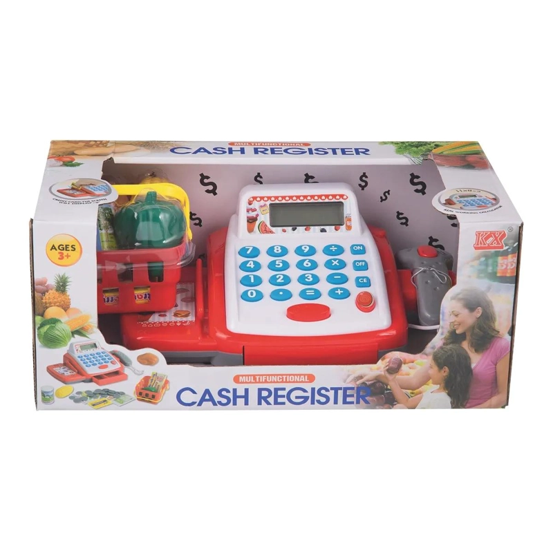 CAJA REGISTRADORA SUPERMERCADO CALCULADORA REAL JUEGOS NIÑOS - 1