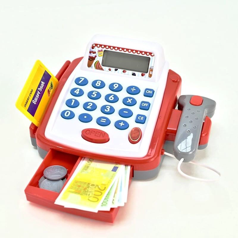 CAJA REGISTRADORA SUPERMERCADO CALCULADORA REAL JUEGOS NIÑOS - 2