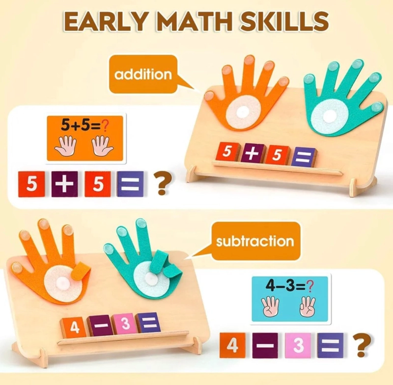 JUEGO DIDACTICO APRENDIZAJE CONTAR NUMERO MATEMATICAS NIÑOS - 4