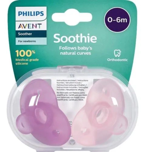 CHUPETE SOOTHIE ROSADO 0-6 M AVENT - 2