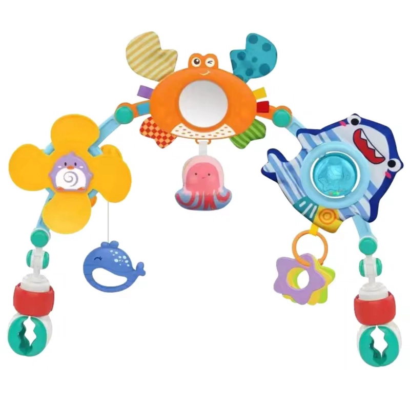 ARCO MOVIL ESTIMULACION BEBE  PARA COCHE - CUNA - SILLAS - 1