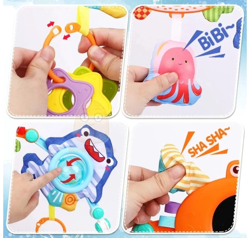 ARCO MOVIL ESTIMULACION BEBE  PARA COCHE - CUNA - SILLAS - 5