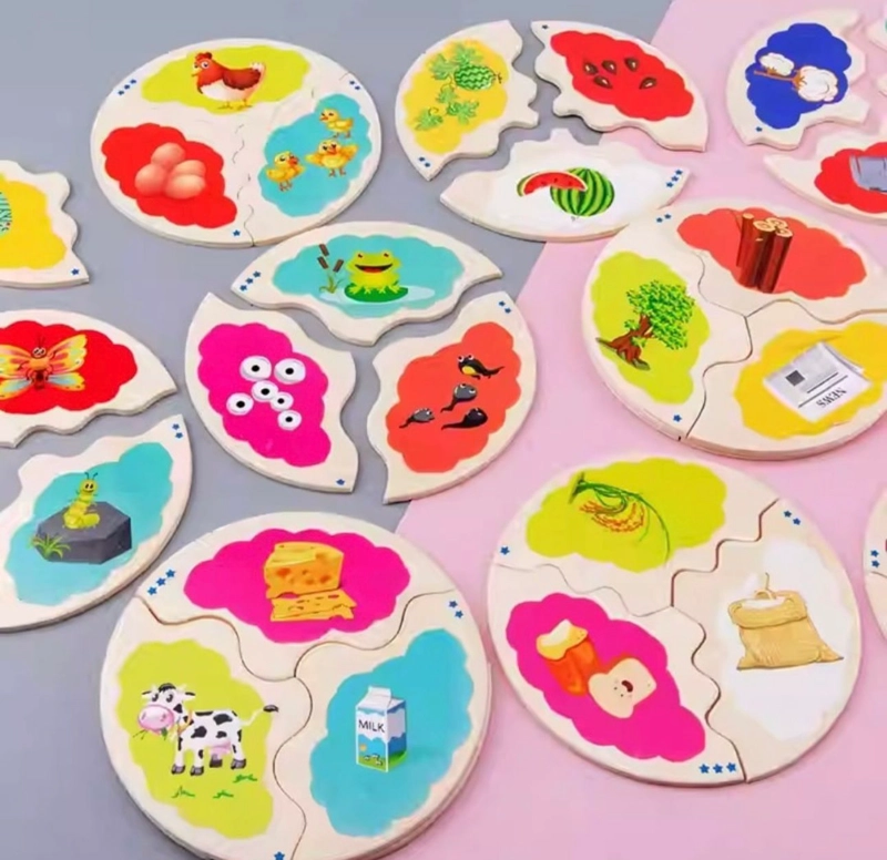 ROMPECABEZAS DIDACTICO MADERA CICLO EVOLUTIVO NIÑOS - 6