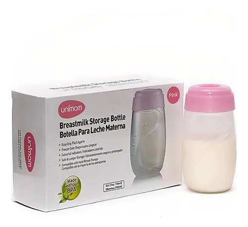BOTELLAS PARA ALMACENAR LECHE MATERNA UNIMOM 3 UNID X 150ML - 1