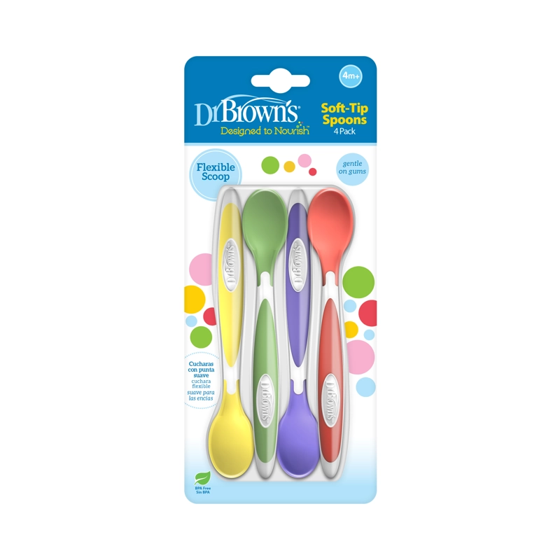 PACK 4 CUCHARAS BLANDAS DR. BROWN'S - 1