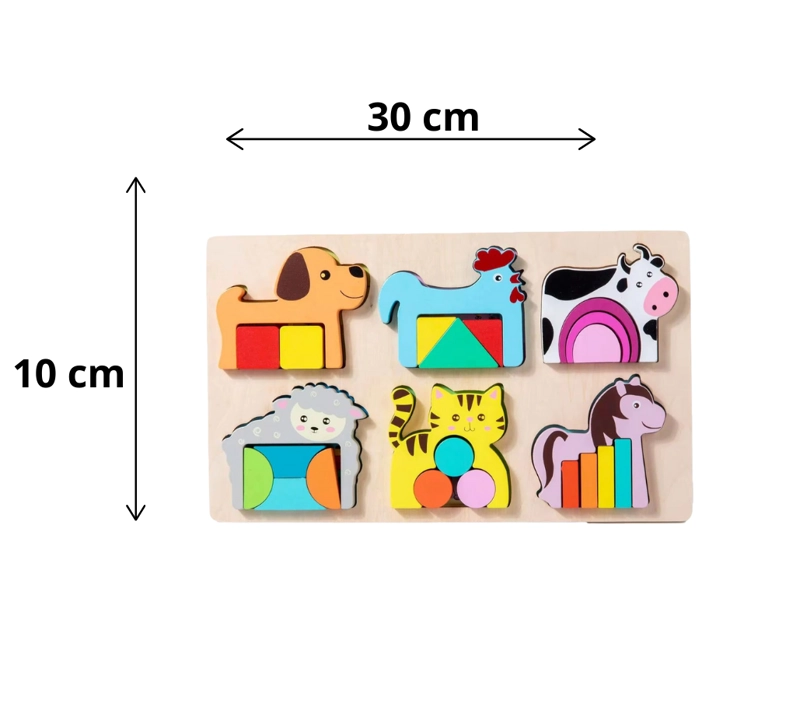 TABLA DE ENCAJE FORMAS ANIMALES GEOMETRICOS Y PATRONES - 2