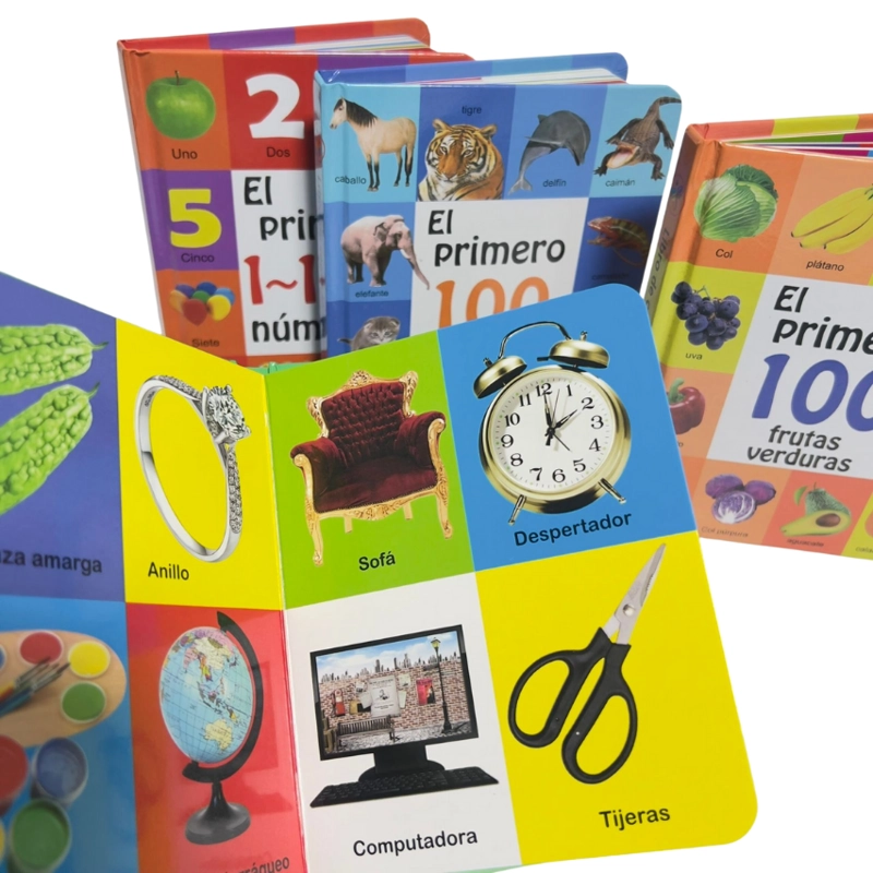 PACK 4 LIBROS ANIMALES-FRUTAS-PALABRAS-NUMEROS TAPA DURA - 2