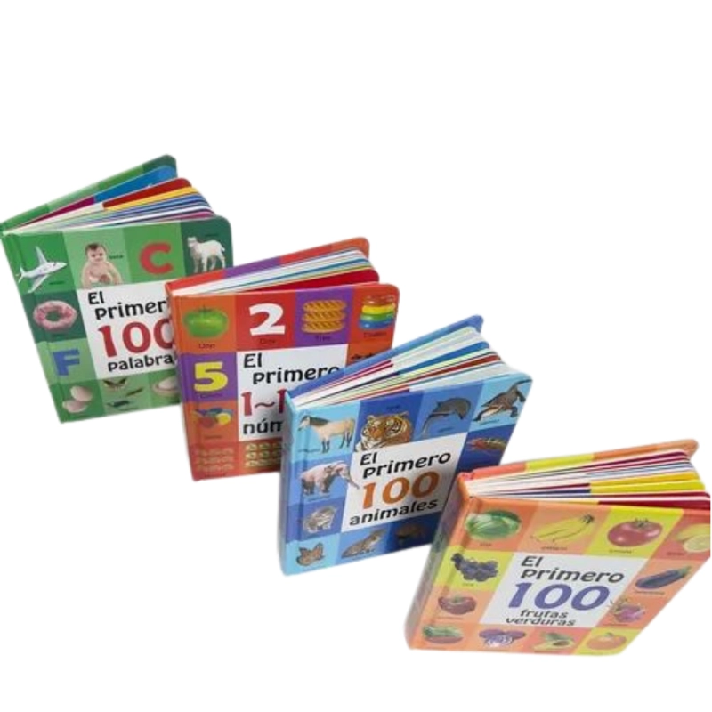 PACK 4 LIBROS ANIMALES-FRUTAS-PALABRAS-NUMEROS TAPA DURA - 3