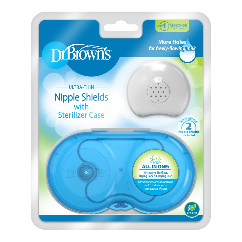 PROTECTOR DE PEZONES CON ESTUCHE DR. BROWN'S TALLA 1 -24MM - 1
