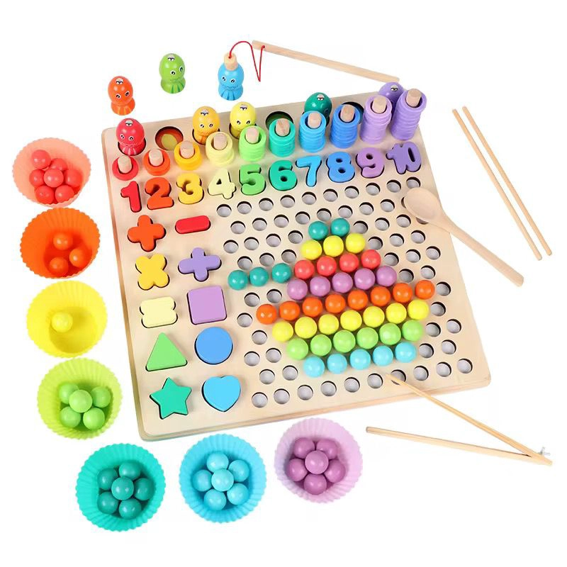 TABLA DE ENCAJE - PESCA -CLASIFICACION MADERA NIÑOS - 1