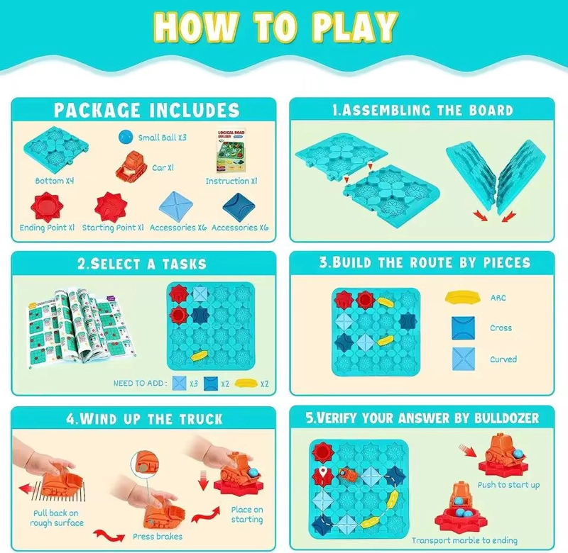 JUEGO DE PUZZLE LABERINTO ROMPECABEZA ARMABLE NIÑOS - 4