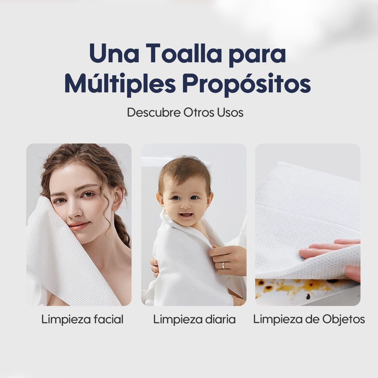TOALLAS COMPRIMIDA DESECHABLES PORTATIL FIBRA NATURAL AIWIBI - 2