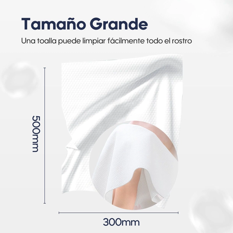 TOALLAS COMPRIMIDA DESECHABLES PORTATIL FIBRA NATURAL AIWIBI - 5