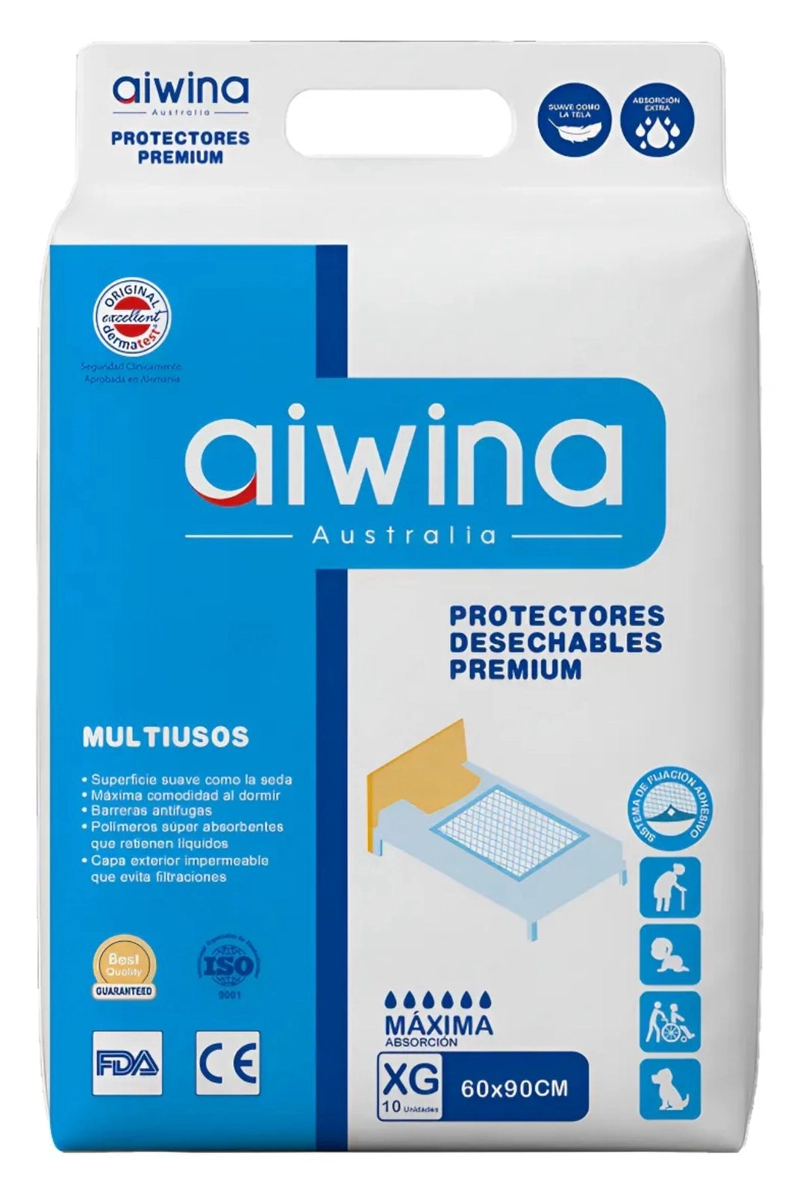 SABANILLAS PROTECTOR DE CAMA DESECHABLE ABSORBENTE MULTIUSOS - 1