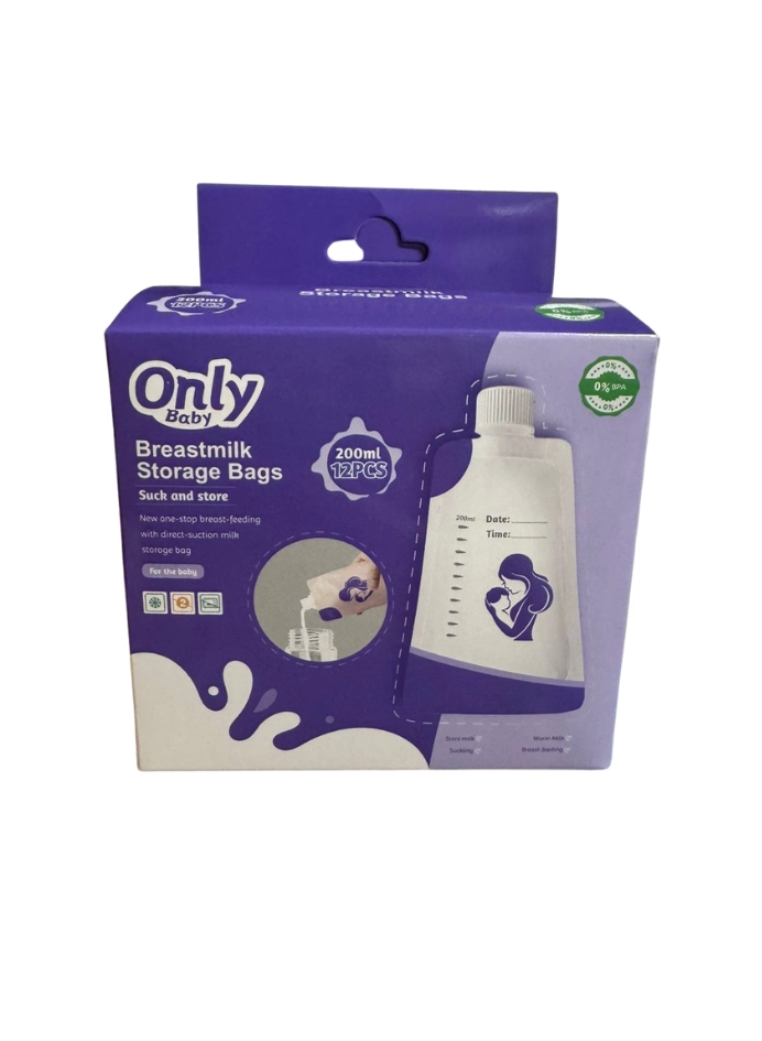 BOLSAS DE ALMACENAMIENTO LECHE MATERNA TAPA CON ROSCA 200ML - 1