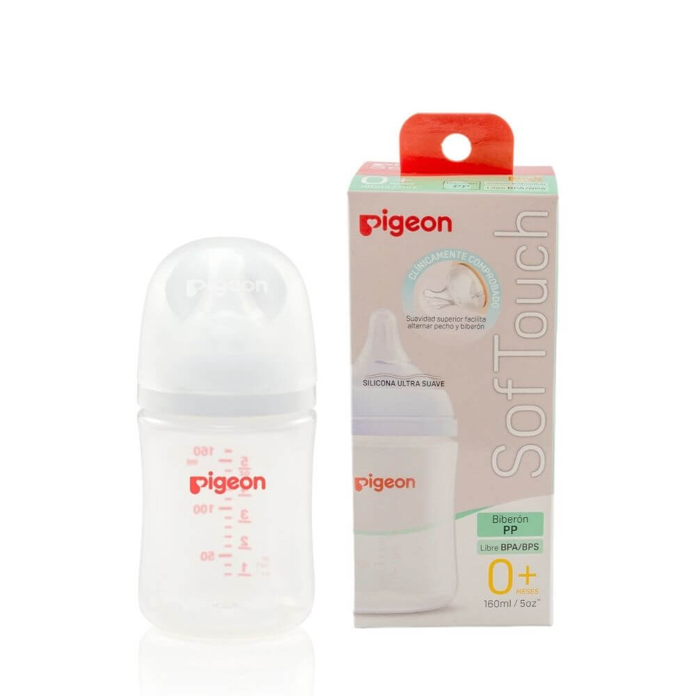 BIBERON SOFTOUCH PIGEON PP 160ML COLOR BLANCO - 1