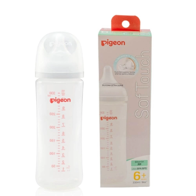 MAMADERA BIBERON SOFTOUCH PIGEON PP 330ML - 1