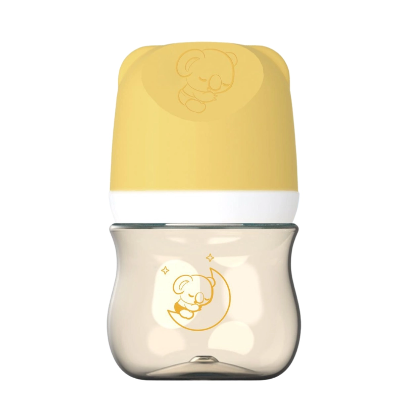 MAMADERA BIBERON ANTICOLICOS AIWIBI 120ML TRITAN AMARILLA - 1