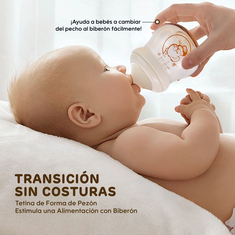 MAMADERA BIBERON ANTICOLICOS AIWIBI 120ML TRITAN AMARILLA - 2
