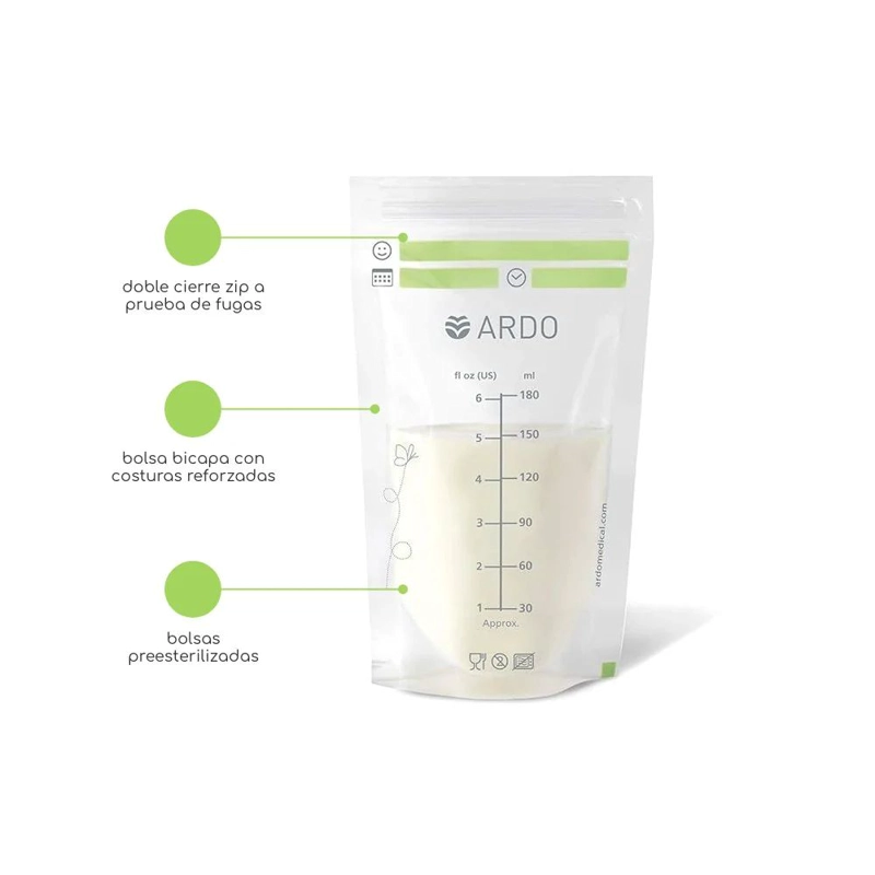 BOLSA DE ALMACENAMIENTO DE LECHE MATERNA ARDO 50PZS - 2