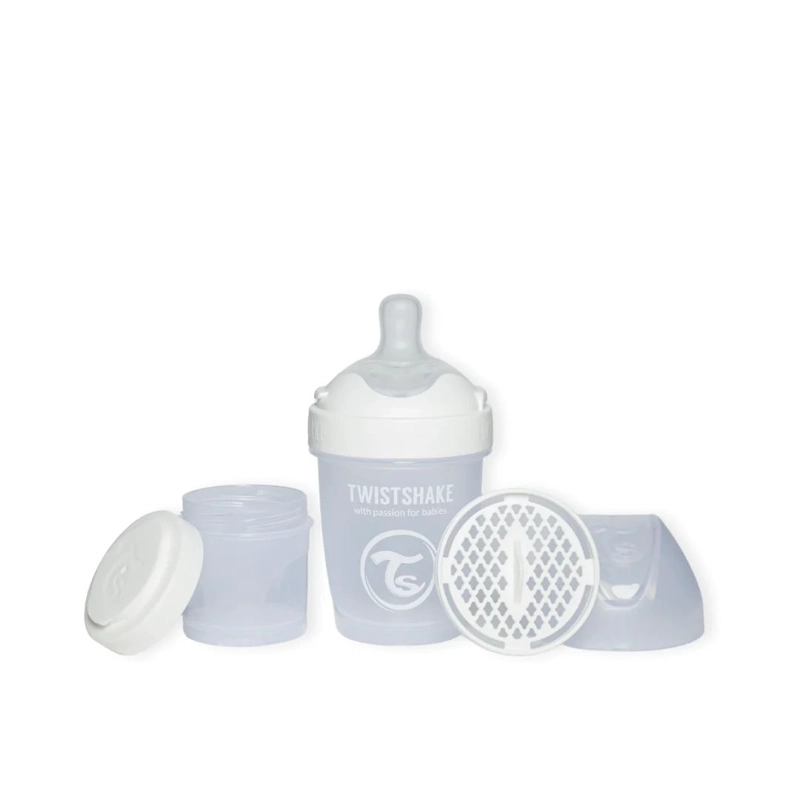 MAMADERA ANTICOLICO TWISTSHAKE DOUBLE PRO 180ML BLANCO - 1