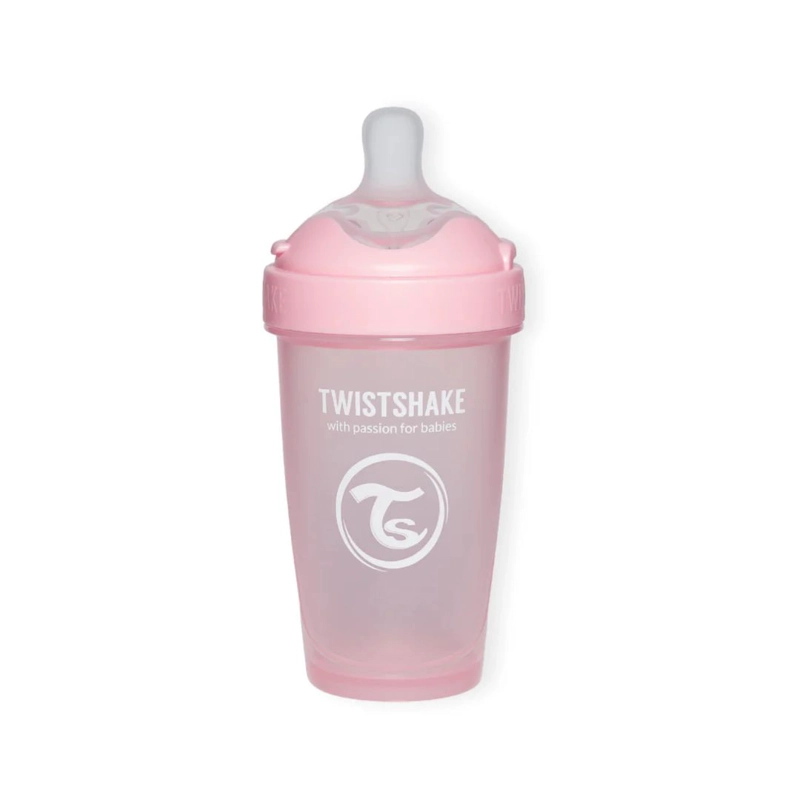 MAMADERA ANTICOLICO TWISTSHAKE DOUBLE PRO 260ML ROSADA - 3