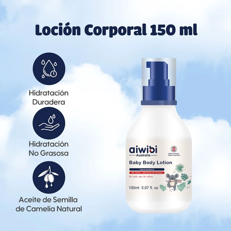 LOCION CORPORAL PARA BEBE S AIWIBI 150 ML - 3