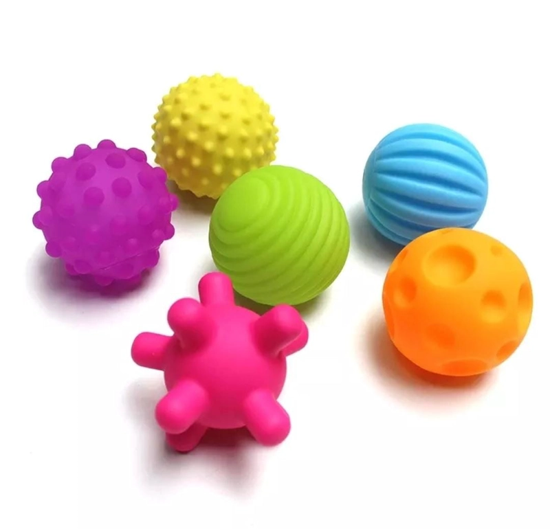 SET 6 PELOTAS SENSORIALES APRENDIZAJE JUEGO PARA BEBE - 2