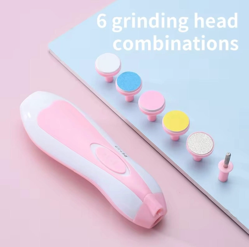 LIMA DE UÑAS PARA BEBE ELE CTRICO/ CORTADOR DE UÑAS BEBE ROSADO - 2