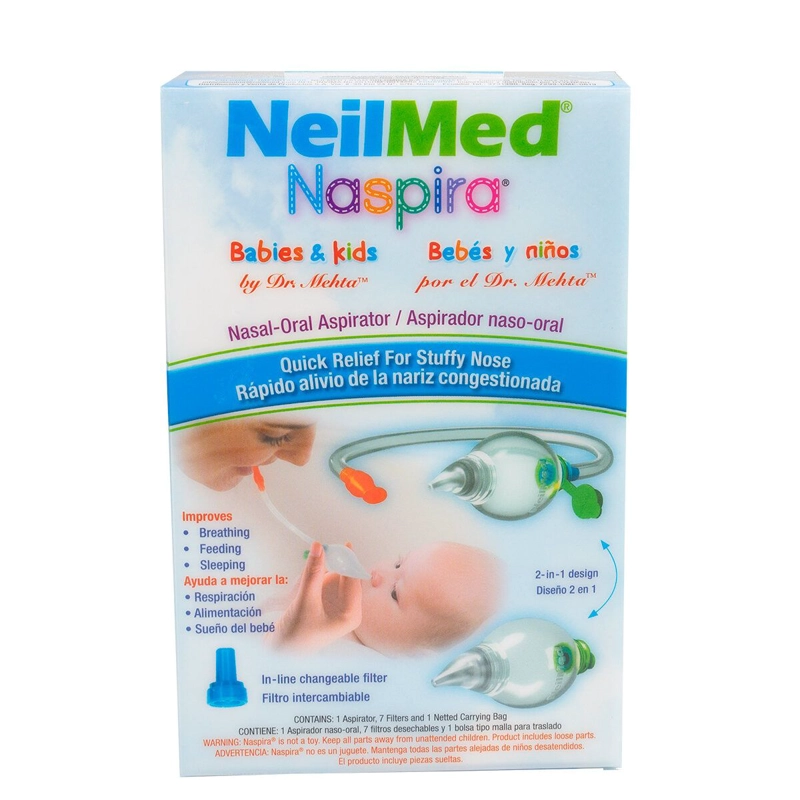 ASPIRADOR NASAL PARA BEBE S 2 EN 1 PERITA-MANUAL - CON FILTRO - 3
