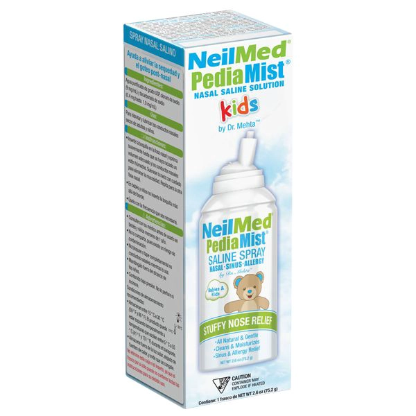 LAVADOR NASAL SOLUCION SALINA NIÑOS NEILMED PEDIAMIST - 1