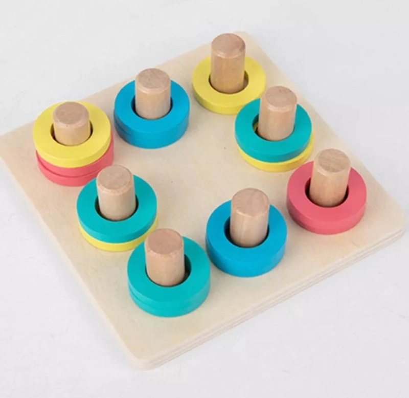 JUEGO DE MESA MADERA FIGURAS GEOME TRICAS COMPETENCIA NIÑOS - 5