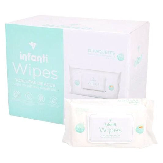 TOALLITAS HUMEDAS WATER WIPES CAJA 12 X 80 UN INFANTI - 1