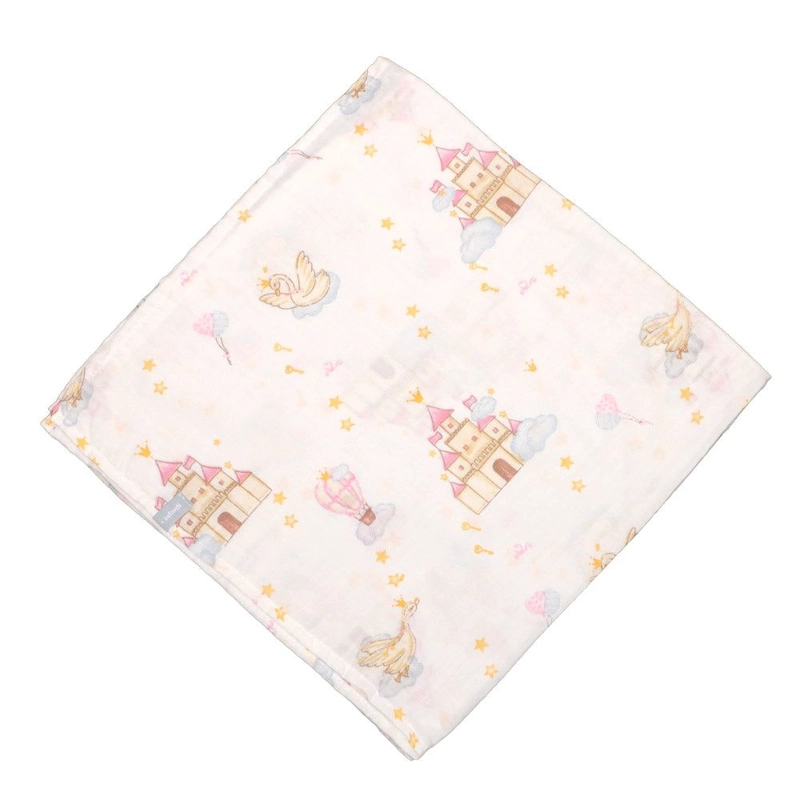 PACK 3 TUTOS INFANTI ALGODON MUSELINA 75X75CM CELESTE - 4