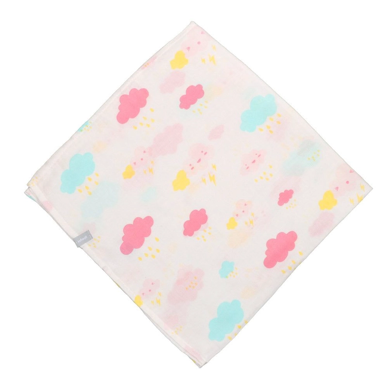 PACK 3 TUTOS INFANTI ALGODON MUSELINA 75X75CM CELESTE - 5