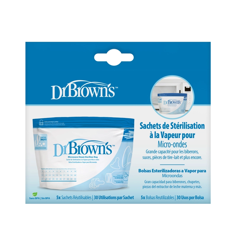 BOLSAS PARA ESTERILIZAR AL MICROONDAS 5UN DR. BROWN'S - 2