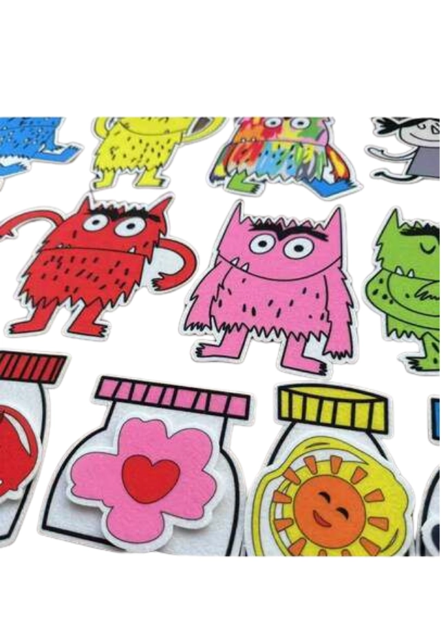 SET DIDACTICO EL MONSTRUO DE COLORES EMOCIONES NIÑOS - 3