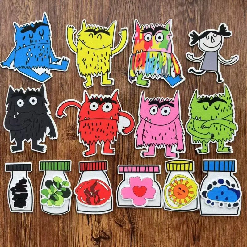SET DIDACTICO EL MONSTRUO DE COLORES EMOCIONES NIÑOS - 4